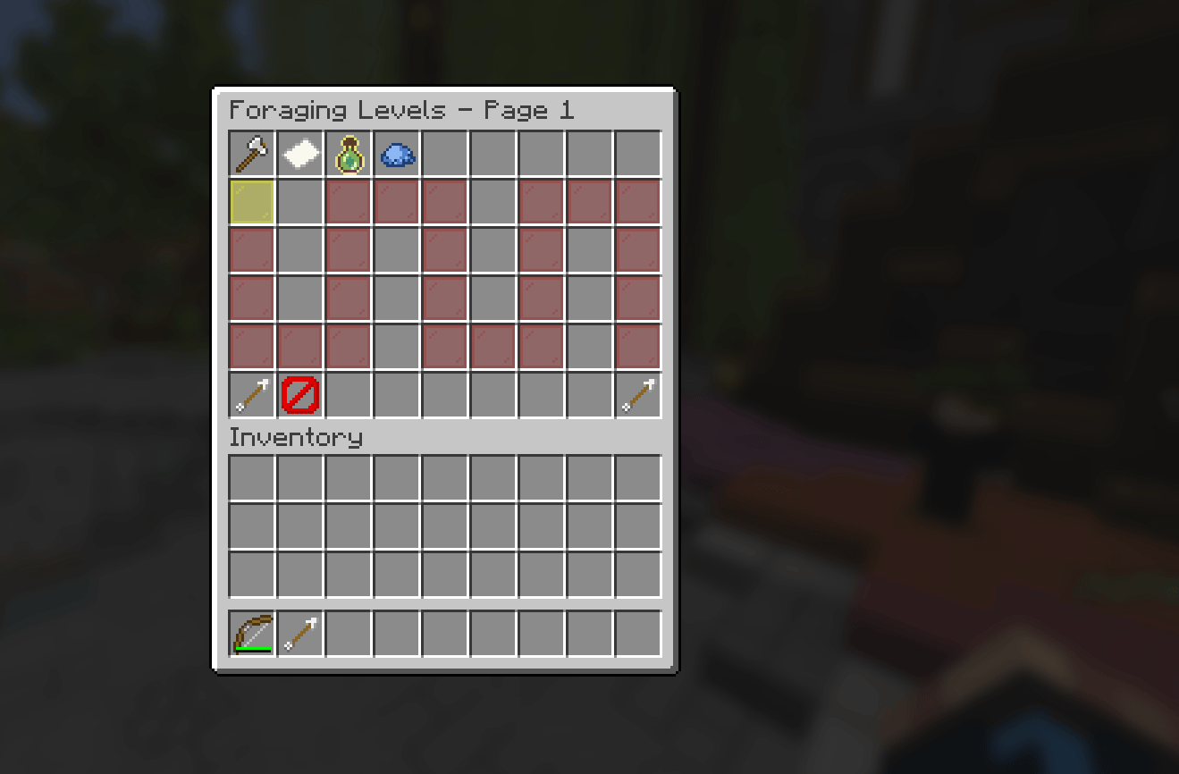 AuraSkills Level Progression Menu