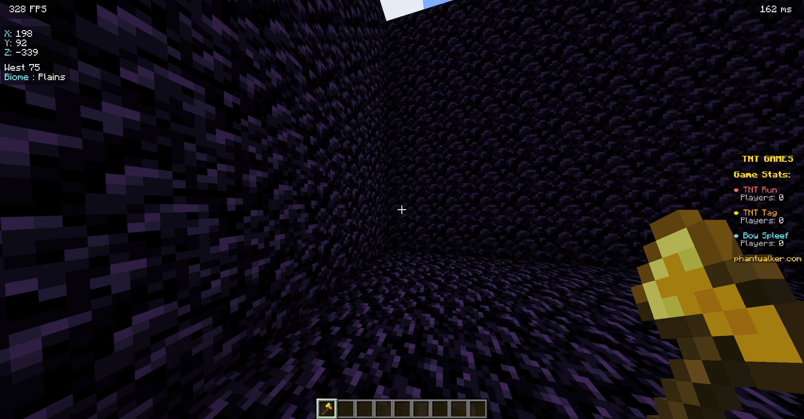 Clicking the corners to define the arena boundaries, then a selector opens